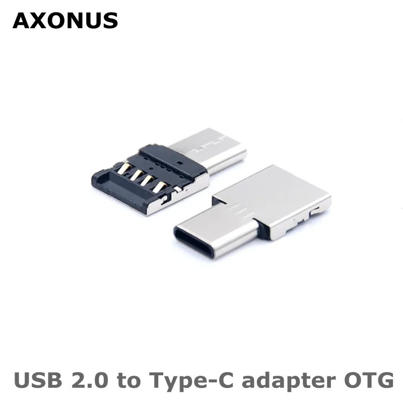 The Best Price Portable Mini Type-C to USB Converter OTG Adapter U Disk Reader Adapter for PC Laptop Mobile Phones Accessories