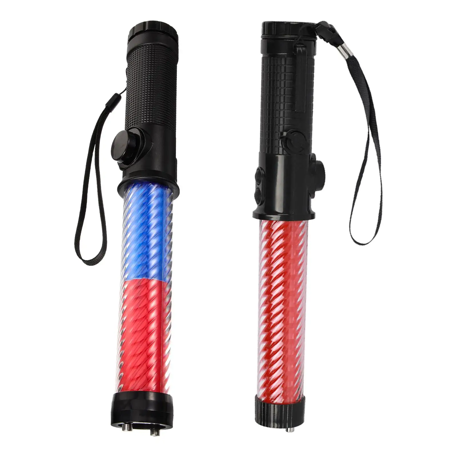 

Traffic Control Wand Convenient Sturdy Easy to Use with Wrist Strap Lanyard Traffic Control Light for Outdoor Parking Guide Road