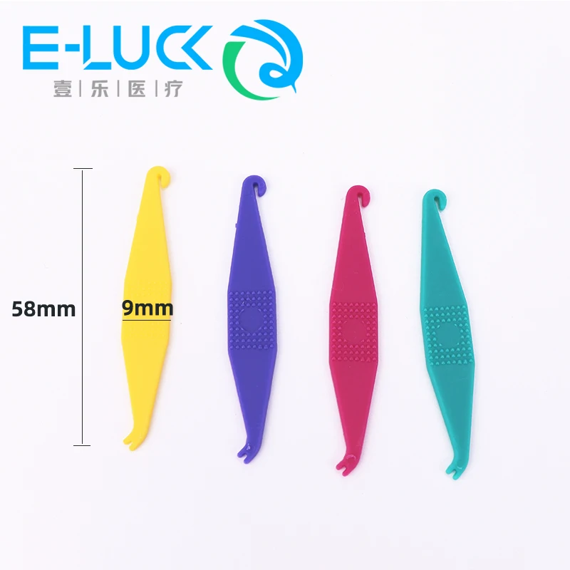 100pcs/bag Dental Orthodontic Elastics Placer Locator Hook Applicator Rubber Band for Brackets