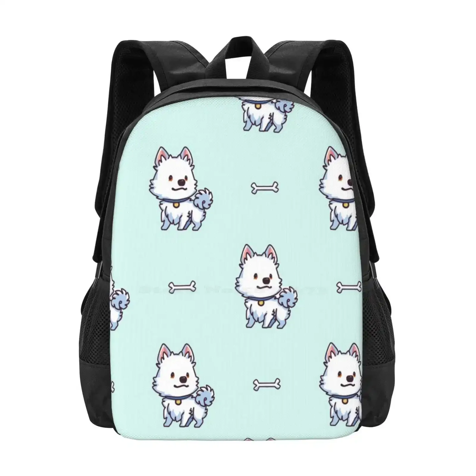 

Eskie (American Eskimo) Hot Sale Schoolbag Backpack Fashion Bags Eskie American Eskimo Dog Puppy Doggo Doge Pets Dog Lover Cute