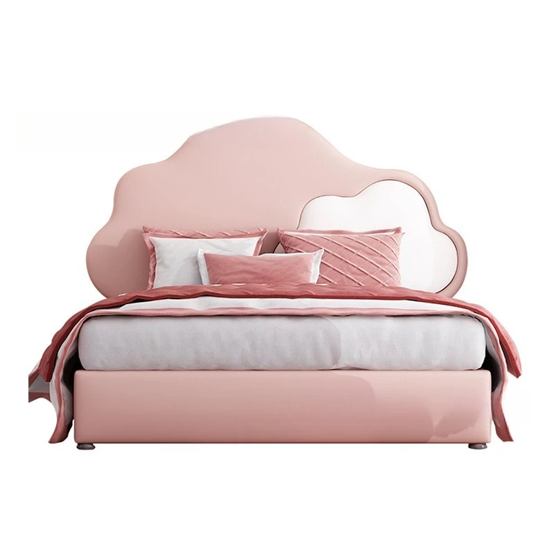 

Children's cloud bed, girls and boys, single bed 1.2 meters princess bed
