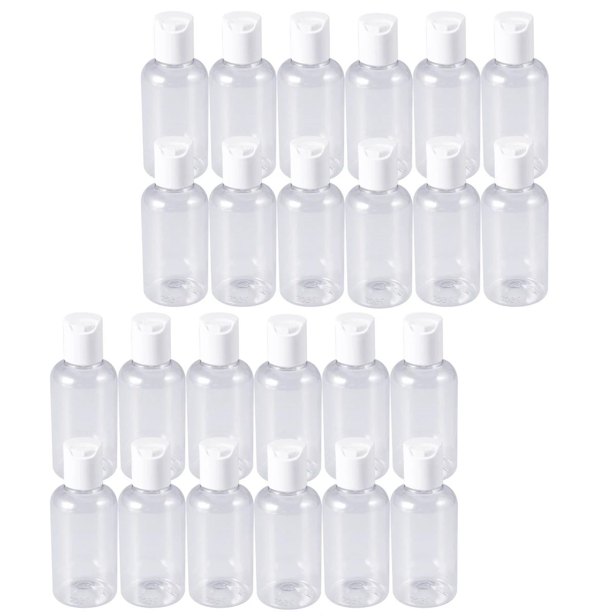 

24 Pcs Cap Bottle Refillable Travel Bottles Shampoo Lotion Face Wash Press Containers Leakproof Lightweight for Business