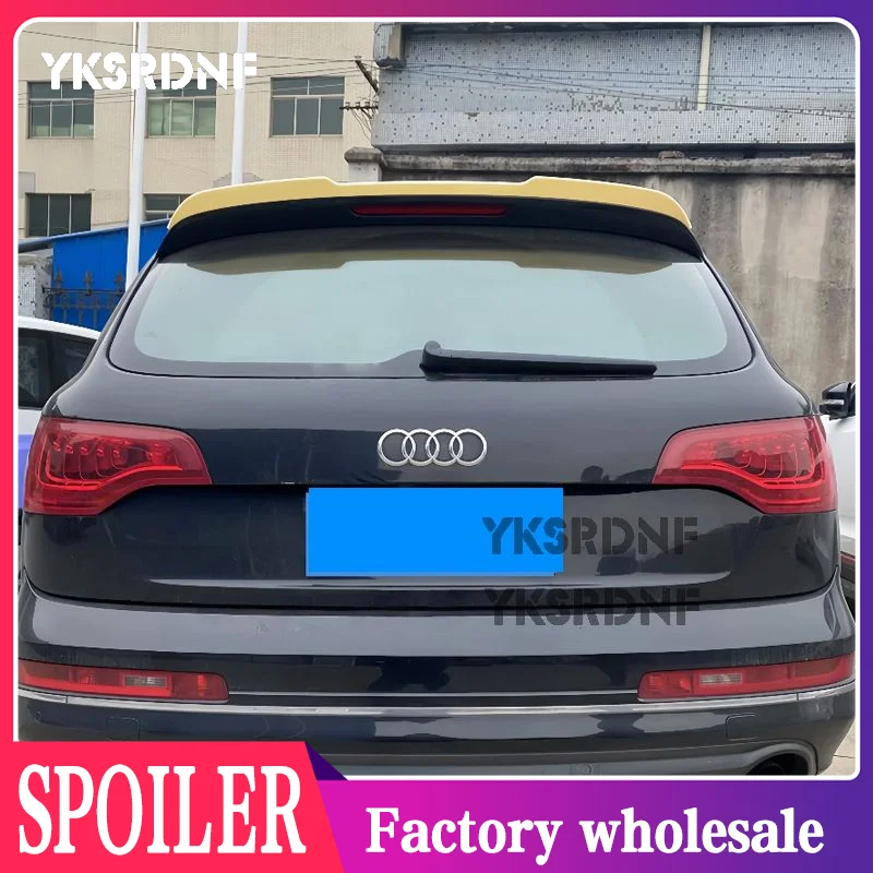 

Для Audi Q7 2007 2008 2009 2010-2015 Высококачественный АБС-материал Глянцевый черный задний спойлер Крыло крышки багажника Стайлинг автомобиля