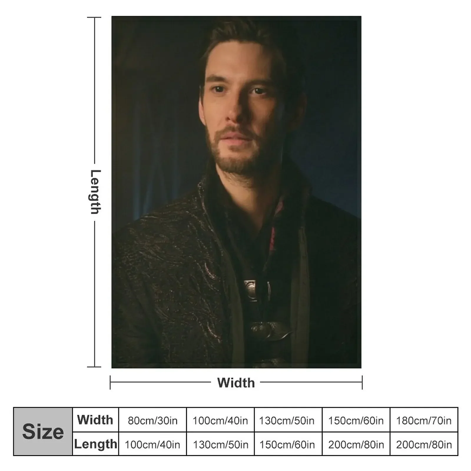 Ben Barnes The Darkling/General Kirigan Throw Blanket bed plaid Luxury Throw cosplay anime Summer Blankets