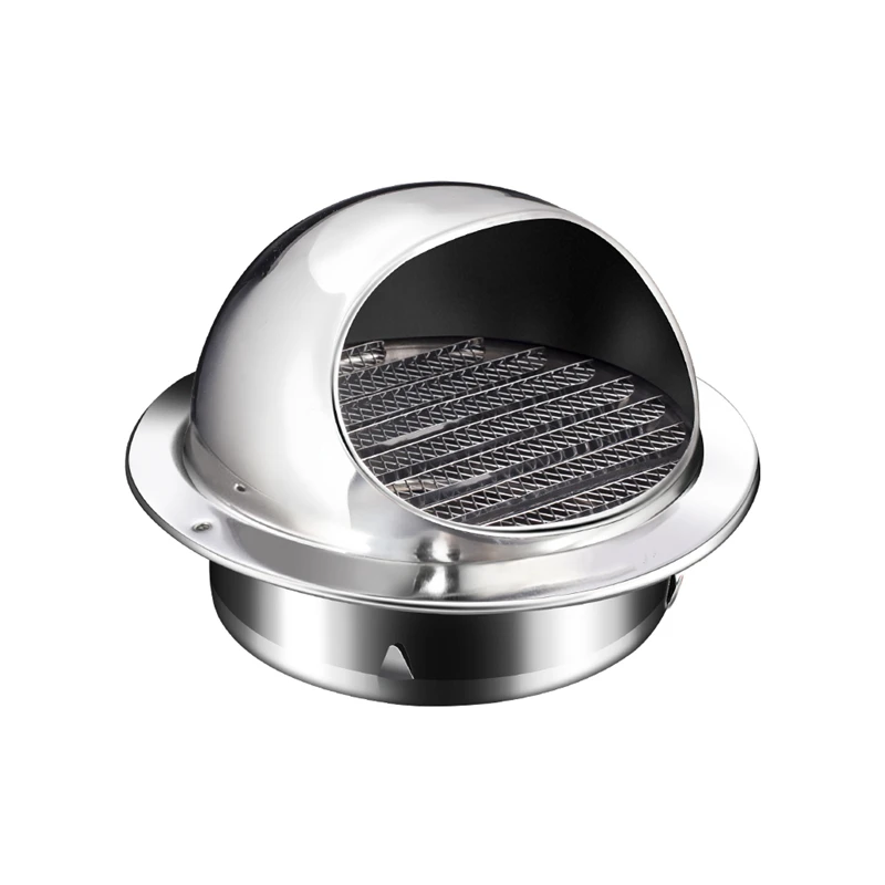 100/150mm Stainless Steel Wall Ceiling Air Vent Ducting Ventilation Exhaust Grille Cover Outlet Heating Cooling Vents Cap