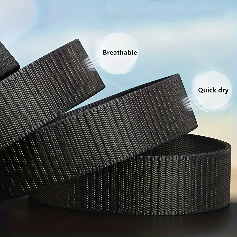 2PC Military Automatic Buckle Nylon Belt Outdoor Hunting Multifunctional Tactical Canvas Belt High Quality Men And WomenBelt, image 6