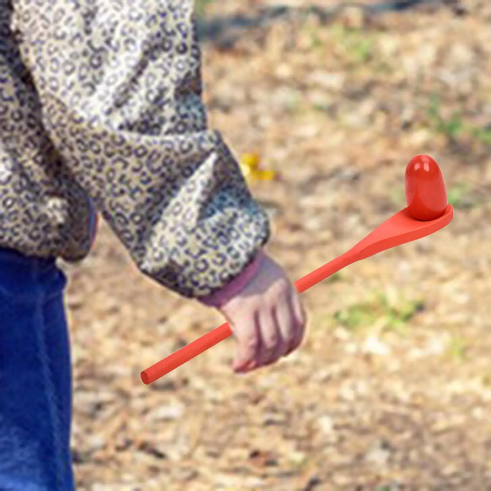 6 Pieces Egg Spoon Race Game Hand Eye Coordination Preschool Learning Toy Educational Toy for Party Yard Lawn Outdoor Kids view 3