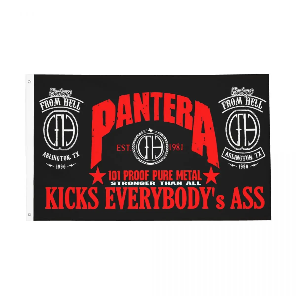 Pantera Flag Outdoor Banner All Weather Heavy Mental Rock Band Decoration Double Sided 60x90 90x150cm Flags