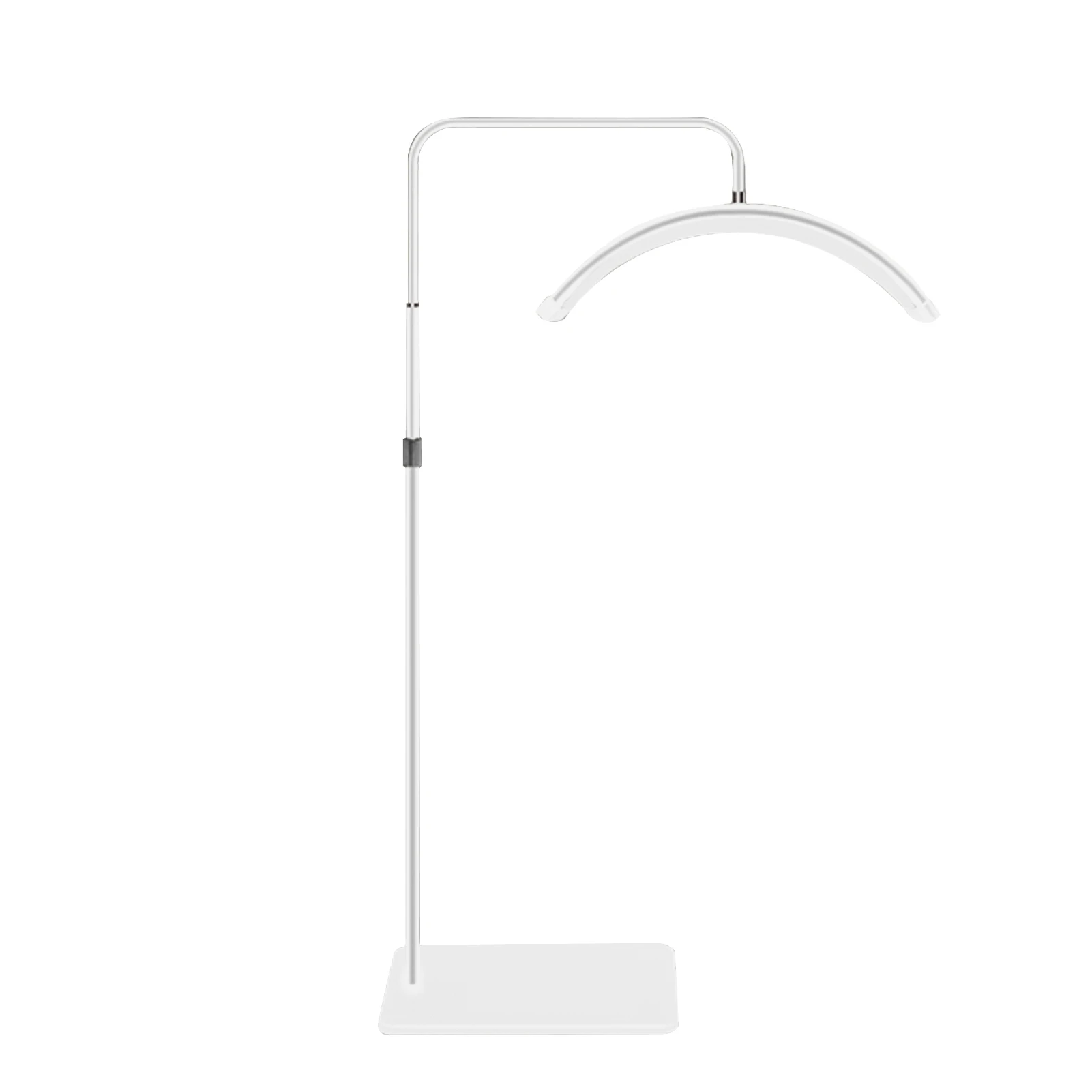 36-W-Boden-LED-Videoleuchte, halbmondförmiges Fülllicht, 3200 K-5600 K, dimmbar, mit 180 cm/70,9 Zoll Metalllichtständer-Fernbedienung