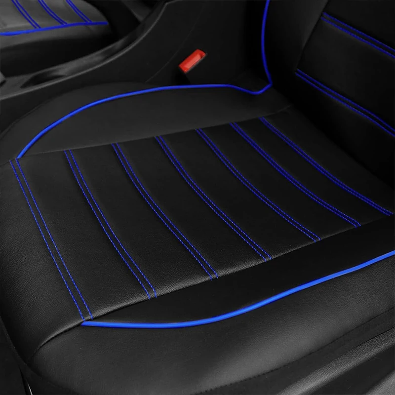 Ganzjahres-Universal-PU-Leder-Autositzbezug, vollständig umschließender Sitzschutz, wasserdicht, passend für Limousinen, SUVs, Pick-ups und LKWs – Detail 4