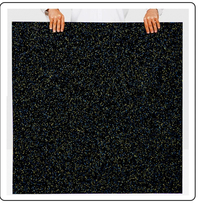 5mm-15mm Gym Rubber Floor Mat With SBR+EPDM Material Non-Toxic & Anti-Slip Customizable Colors