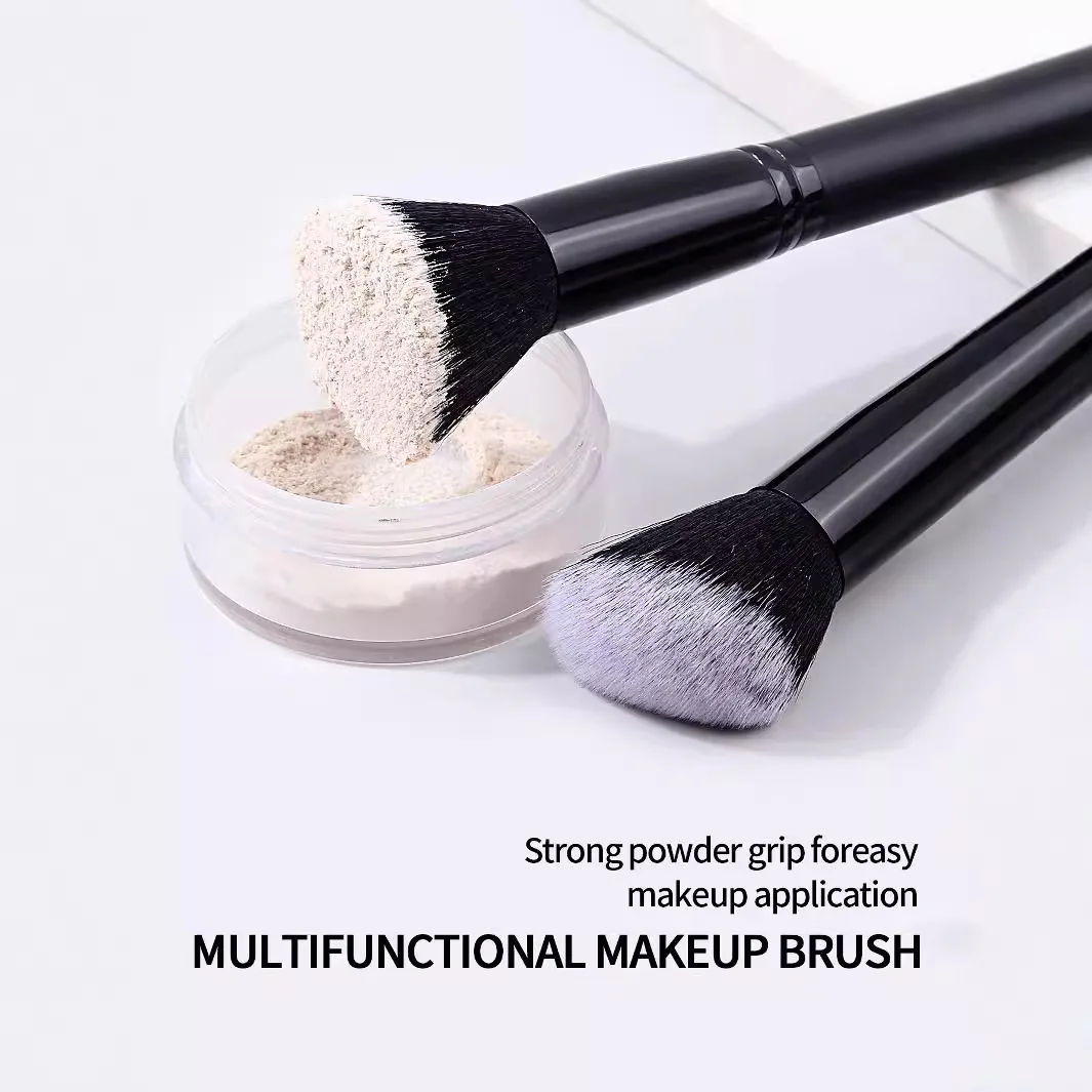 7 個黒メイクブラシセットプロフェッショナルスーパーソフトディテールブラシファンデーションコンシーラーアイシャドウブラシ女性美容ツール