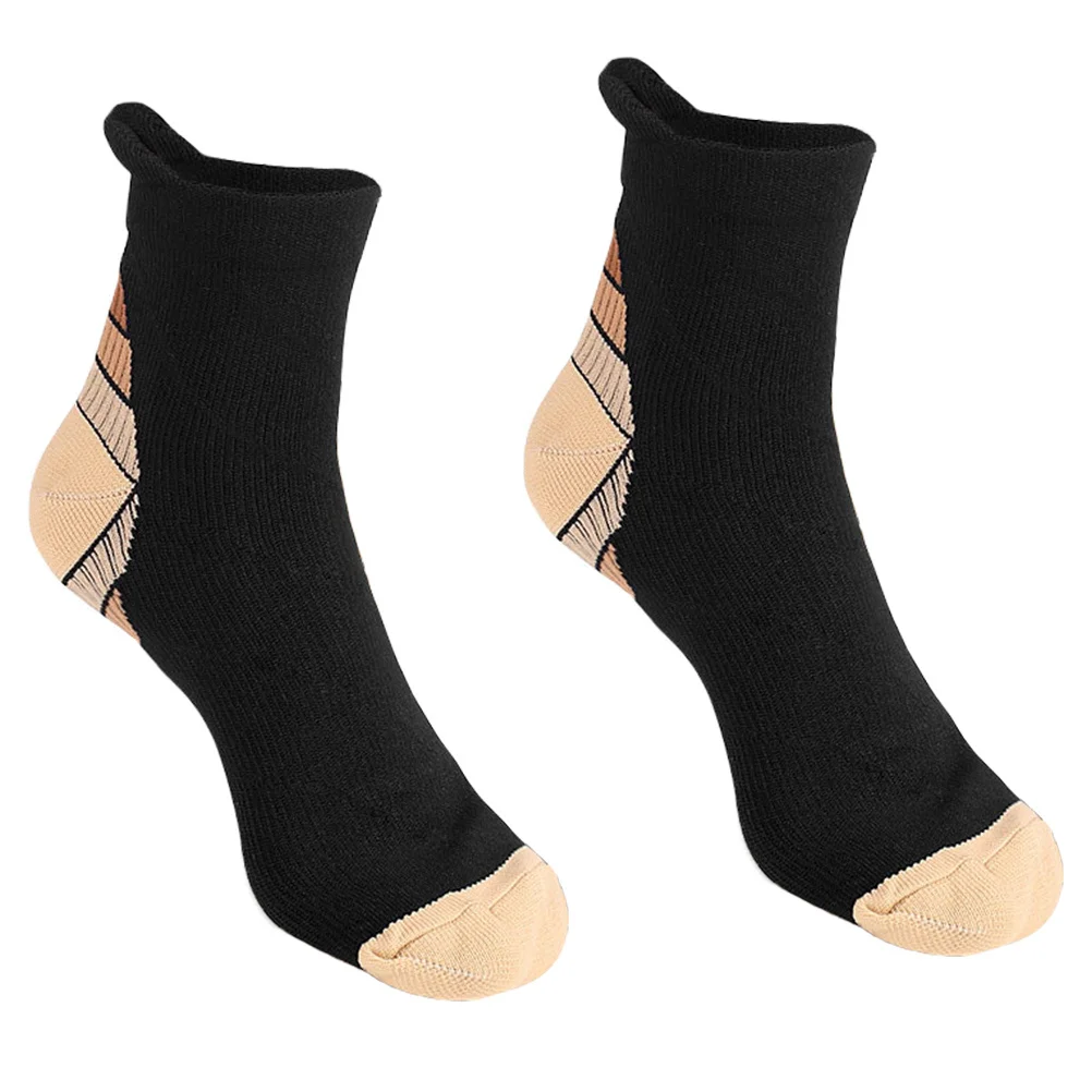 1 زوج مخطط جوارب رياضية مرنة دافئة تنفس متوسطة طول الأنبوب الجوارب سميكة عدم الانزلاق التحكم في الرطوبة إطلاق العرق #2