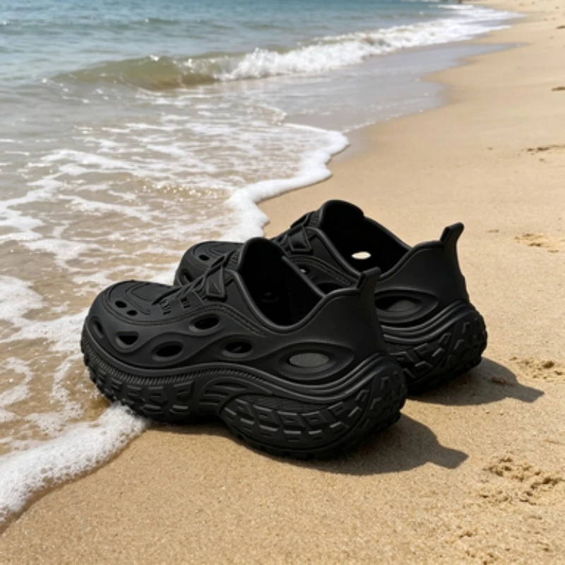 

Breathable Sneakers for Men and Women - Eva Slip-On Loafers, Fashionable Lace-Up Design, Flat Casual Shoes Suitable for All Seas