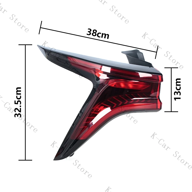 For Changan CS75 Plus Rear Bumper Tail Light Reverse Stop Brake Warning Outside Tail Lamp Car Accessories