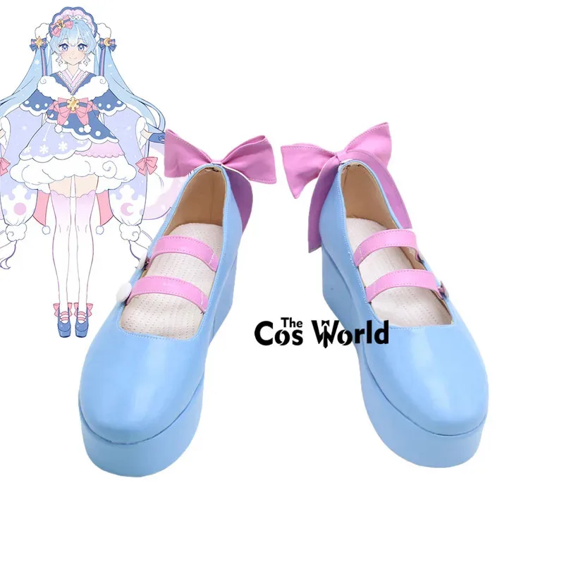 qq6812023 Miku Snow Anime Personalizar Botas de Sapatos Cosplay