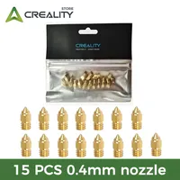 Creality 15PCS 0.4mm Nozzles Wear-Resistant 3D Printer Parts Brass High Hardness Nozzle Kit for Creality CR-6 SE 3d Printer