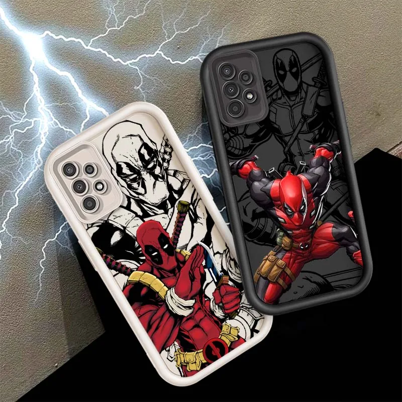 

Marvel Deadpool Cool For Samsung A73 A72 A56 A55 A54 A53 A35 A32 A25 A23 A21s A14 A05 5G Eye Ladder
