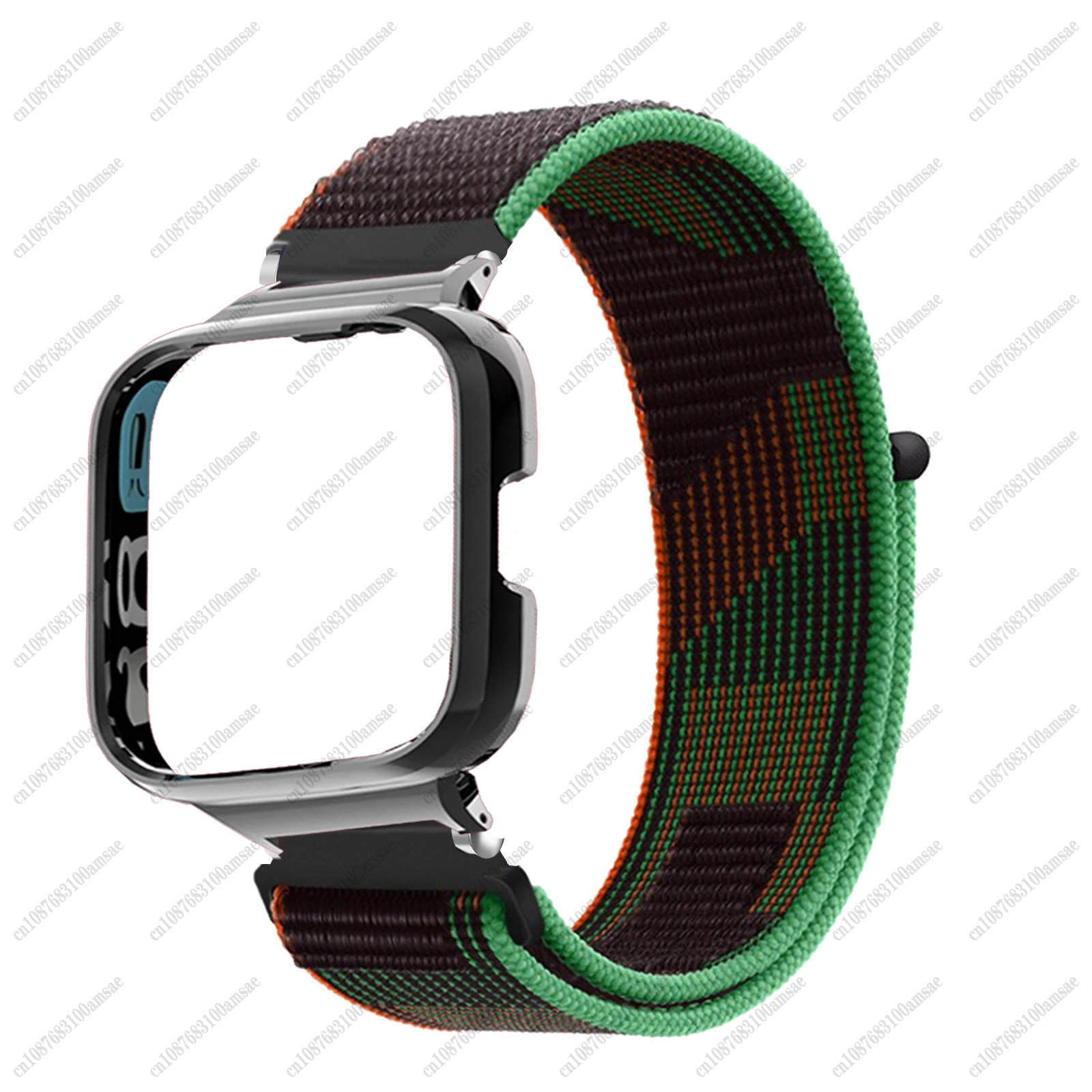 Voor Redmi Horloge 3 Actieve Nylon Lus Riem Metalen Case Protector Voor Redmi Horloge 3 /2 Lite Band Voor Mi Watch Lite Armband Cover