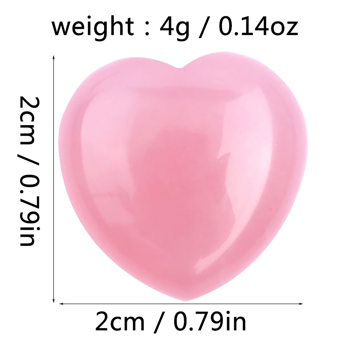 Natural Crystal Love Rough Desktop Gem Agate Polished Decoration Aura Treatment Heart-shaped Jewelry Quartz Crystal