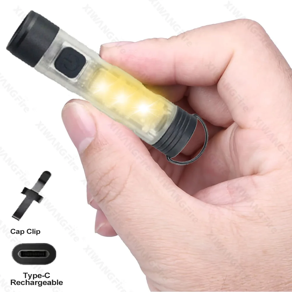 

Уличный мини-фонарик, карманная лампа-вспышка EDC с магнитным крючком, уличный зажим для ключей, фонарик для снятия аварийного освещения