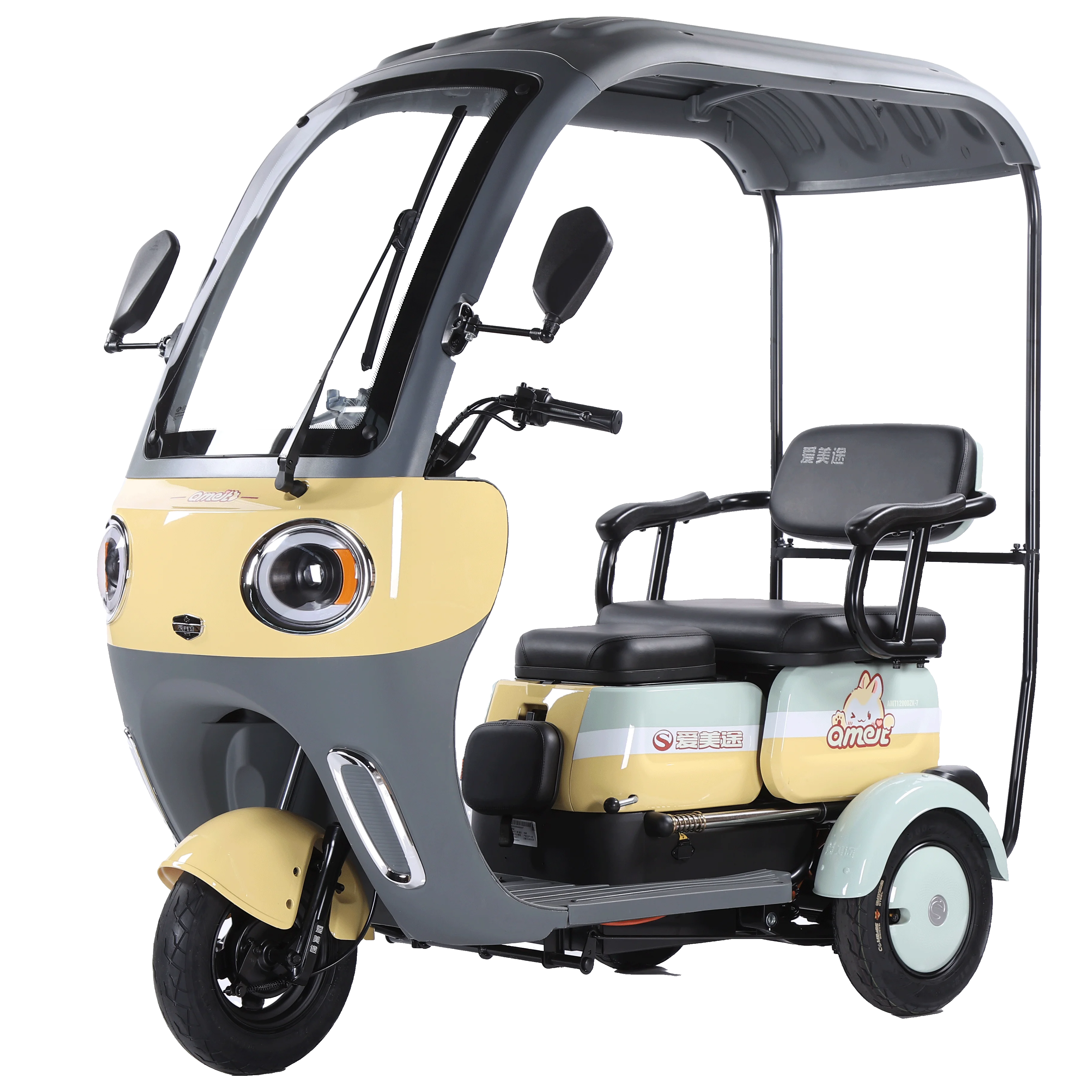 Hot Selling 48v Battery Motor Electric Tricycle Adult Thickened Frame for Short Trips Open Body Green Energy Powerful Motor