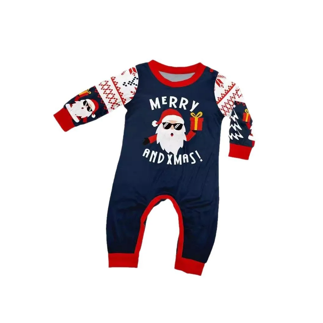 2027 Christmas Family Pajamas Cartoon Bear Print Mom Daughter Dad Son Baby Matching Clothes Loose Soft Sleepwear Xmas Look