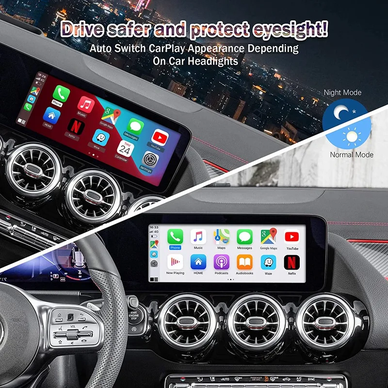 Wireless Carplay Adapter Plug & Play 5Ghz Wifi Auto Connect No Delay For Wired Carplay Cars Model Year After 2016