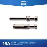 Heavy Duty Connector Silver Male and Female Crimping Contacts Pin 16 A For HEE,HM,HK