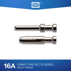 Heavy Duty Connector Silver Male and Female Crimp Contacts Pin 16 A For HEE,HM,HK