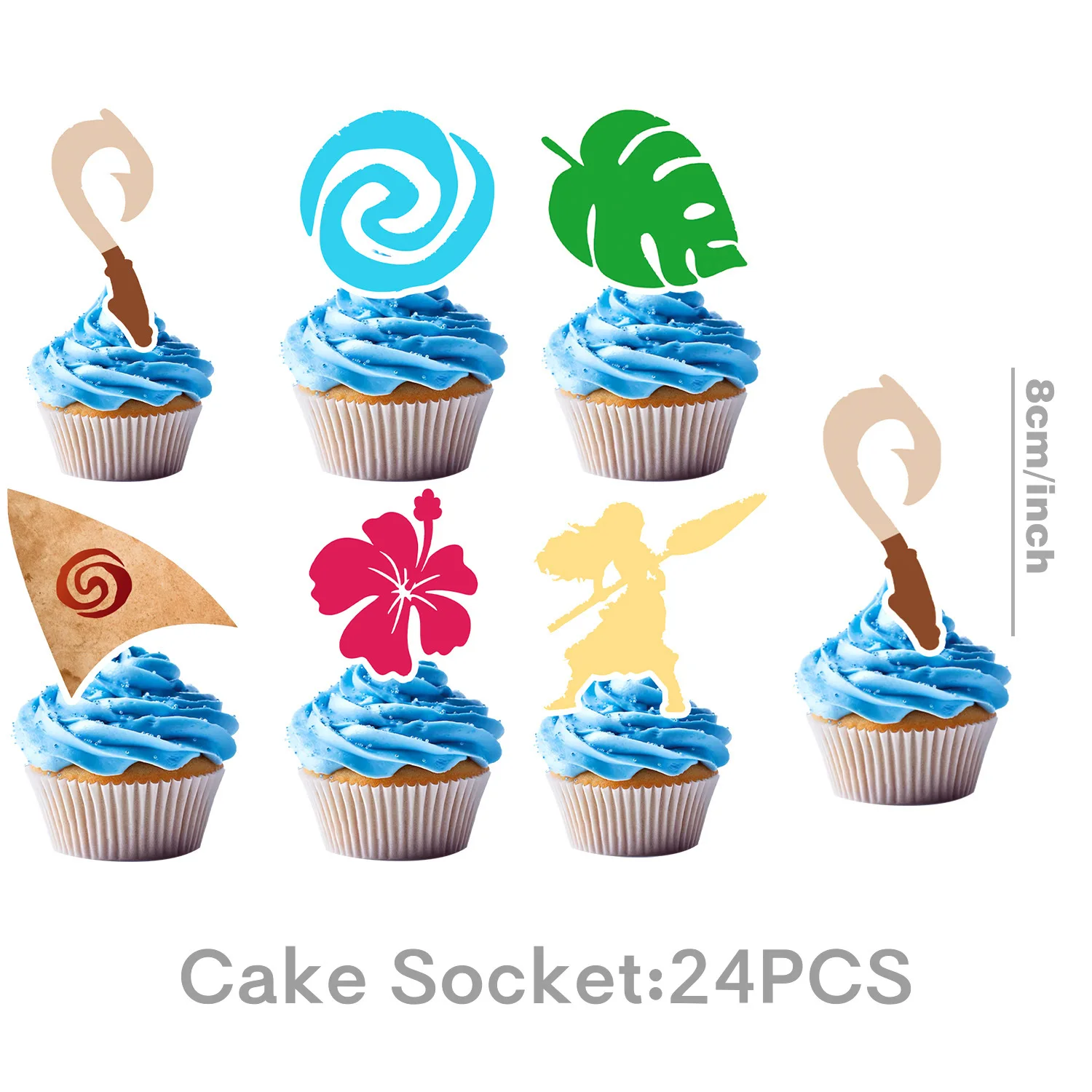 Ocean Theme Birthday Party Decoration Tableware Set Cups Plates Napkins Tablecloth for Girls Birthday Hawaii Party  Supplies view 3