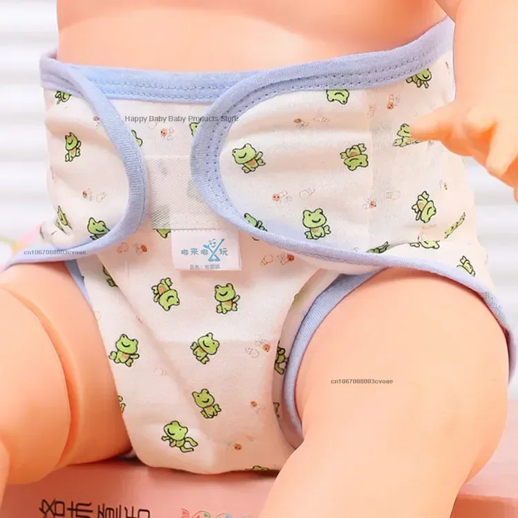 Kids Nappies Reusable Diaper Cover Adjustable Children Nappy Changing Baby Cloth Diaper 0-2Y