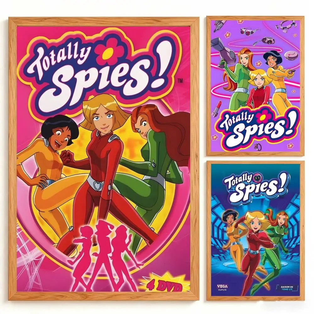 Cartoon Totally Spies Poster Wall Art Poster Prints Home Wall Decor Gift for Living Room, Bedroom Bar & Parlor