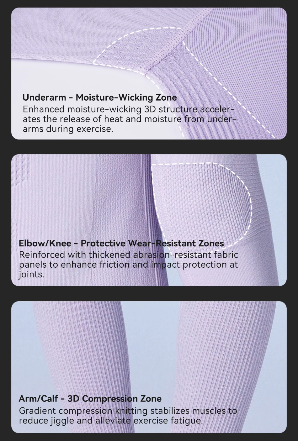 COPOZZ Nahtloses Ski-Thermo-Unterwäsche-Set für Damen und Herren, hochelastisch, Rundhalsausschnitt, schnell trocknend, feuchtigkeitsableitend, Sport-Baselayer, lange Unterhose – Detail 10