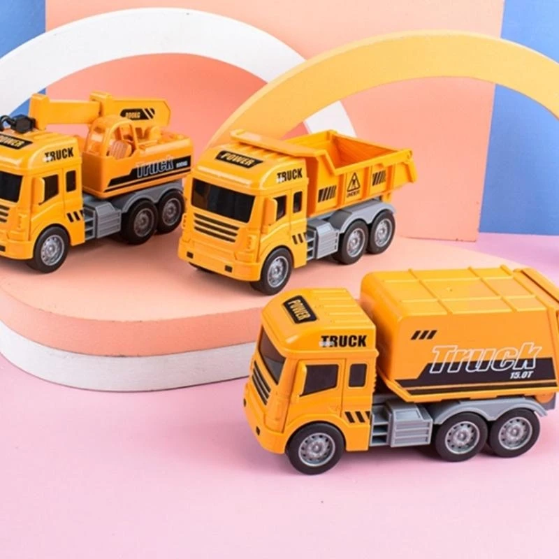 Pull Back Car For Boy Mini Construction Vehicle Pull Back Construction Car Truck 15UB