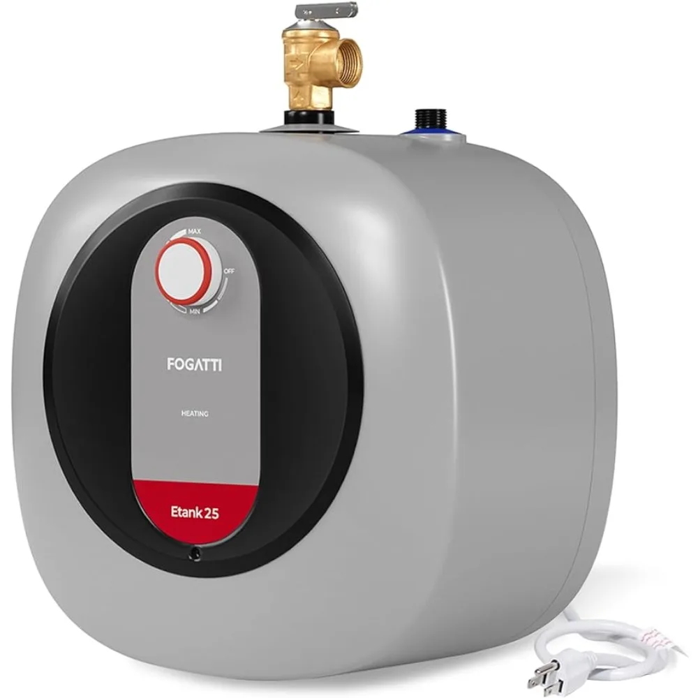 Fogatti elektrischer Mini-Tank-Warmwasser bereiter, 2,5 Gallonen Warmwasser bereiter 120V 1440W, unter Spüle, Wand oder Boden