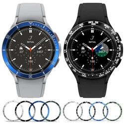 Metal Bezel for Samsung Galaxy Watch 4 6 Classic 47mm 46mm 43mm 42mm Cover Adhesive Case Smart Watch Scale Ring Accessorie