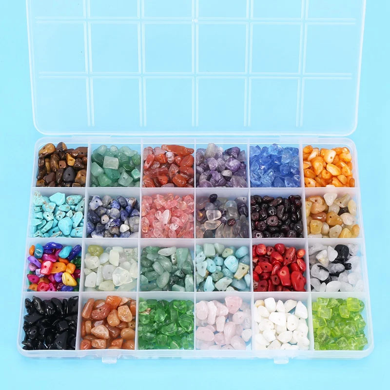 Stone Beads Natural Gemstone Beads Irregular Chips Stones Crushed Chunked Crystal Pieces Loose Beads For Jewelry Making