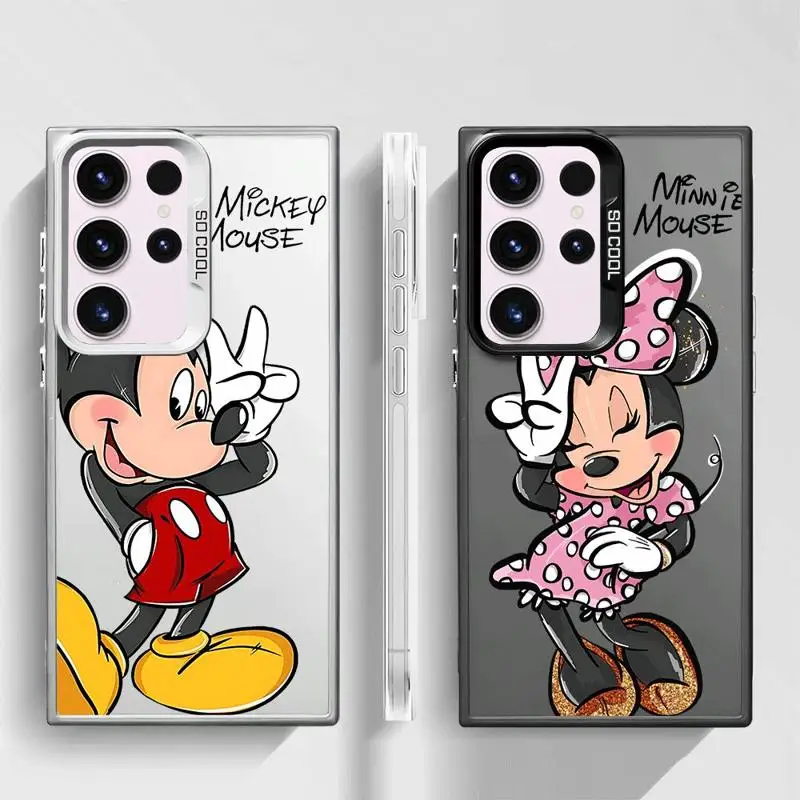 Custodia per telefono Disney Mickey Minnie Mouse Cover per Samsung Galaxy S24Ultra S23 FE Note 20 Ultra S20 S21 S22 Plus S20fe S23Ultra 5G