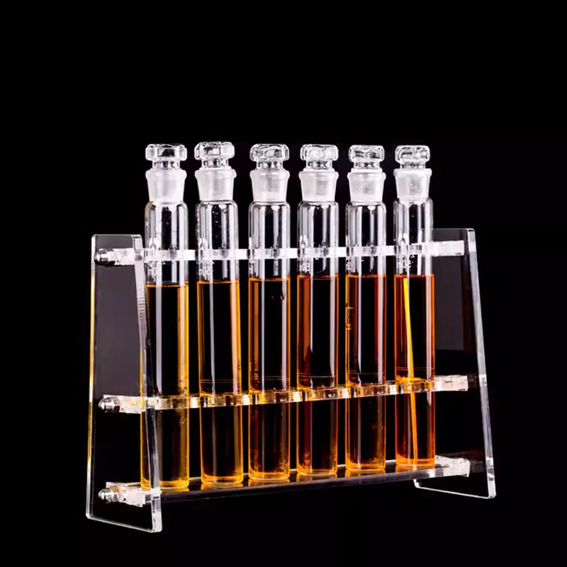 Lab 100mlx6 Organic glass colorimetric tube rack+6 pieces 100ml Glass colorimetric tube