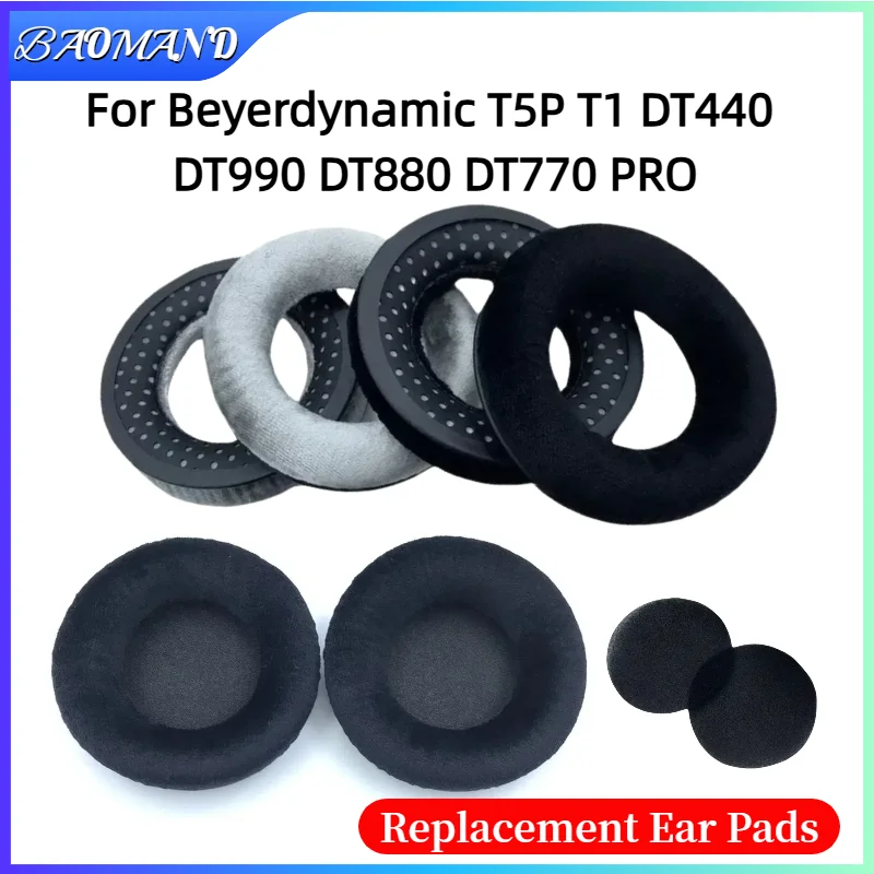 

Replacement Earpads Foam Ear Pads for Beyerdynamic T5P T1 DT440 DT990 DT880 DT770 PRO Headphones Earmuff/Earphone Sleeve Headset