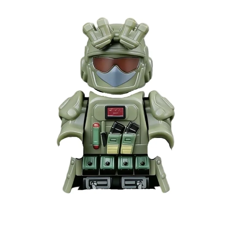 قطع بناء MOC لوحدة العمليات الخاصة دلتا فورس، إكسسوارات وشخصيات مصغرة، مجسمات للجمع، هدايا وألعاب، مجموعات نماذج