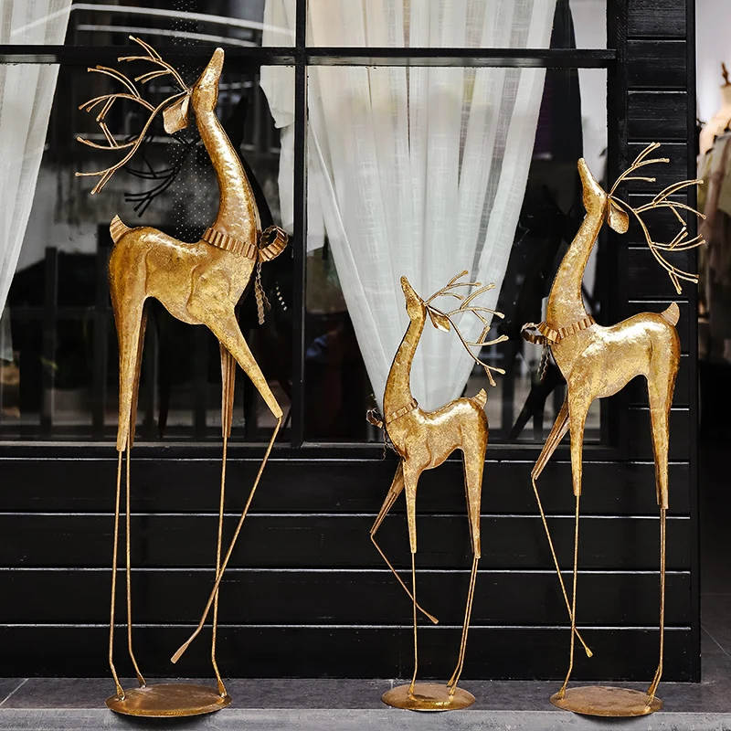 نافذة متجر لبيع ملابس الغزلان الفاخرة الخفيفة الأمريكية لغرفة المعيشة بجوار زينة المدخل #1