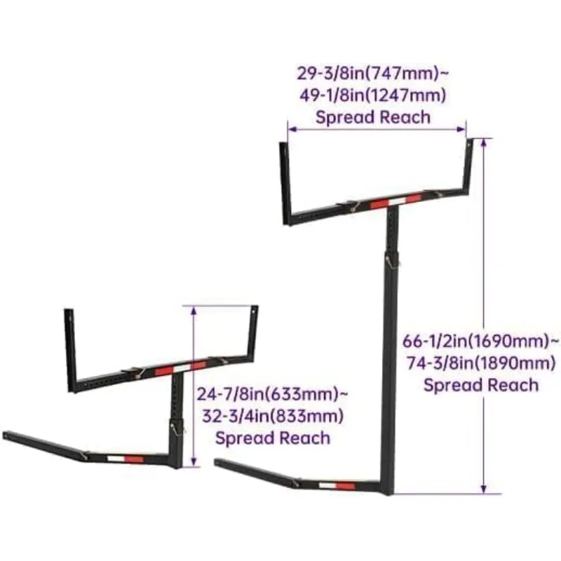 

Truck Bed Extender Pickup Truck Bed Hitch Mount Extension Rack SUV Lumber Ladder Canoe Boat Kayak Long Pipes w