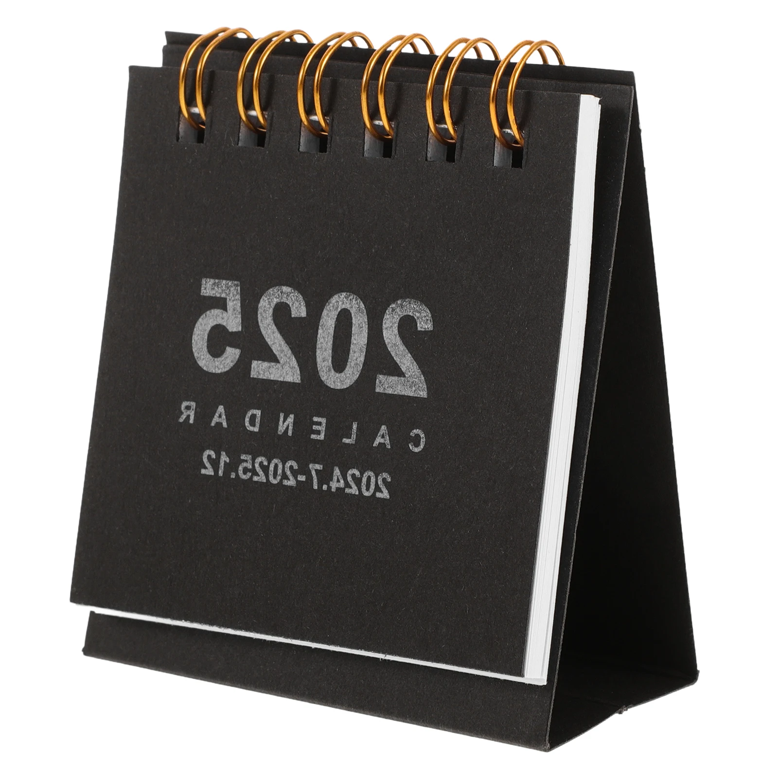 

Мини-настольный календарь 2025 года, небольшой декор для стола, офисный домашний классный орнамент, перекидное напоминание о номерах, милый календарь 2025