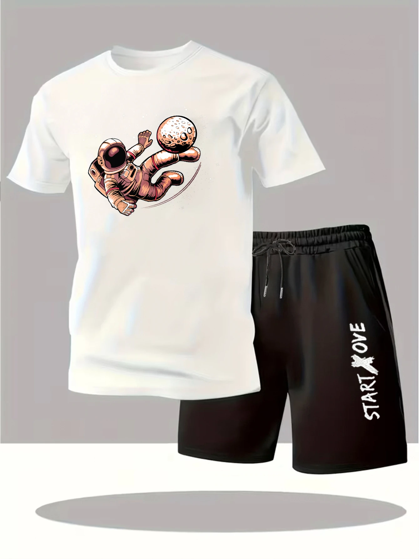 Men's sets 2025 New Fashion sweatshirt set men's suits Y2k tracksuits Graphic Short sleeve men's chandals sweat suit Printed