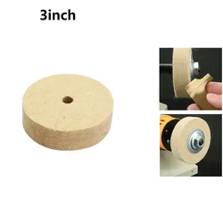 3 Inch 75mm Drill Grinding Wheel Buffing Wheel Felt Wool Polishing Pad Abrasive Disc Grinder Tool Polishing Machine Accessories