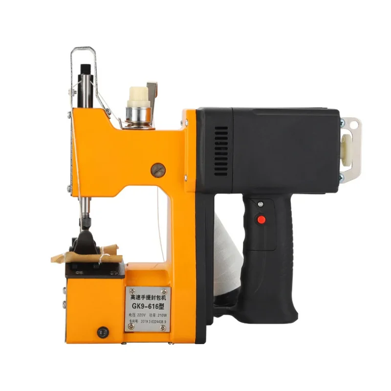 

Электрическая швейная машина 210 Вт, портативная автоматическая упаковочная машина, уплотнительный оверлок для сельского хозяйства, текстильной промышленности, тканая сумка, высокая скорость