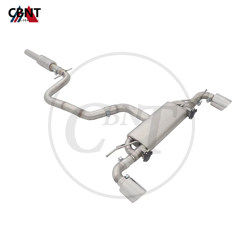 CBNT Valvetronic Catback for VW Scirocco R 2.0T 2015- Exhaust System High Performance SS304 Exhaust-pipe Muffler with Valve