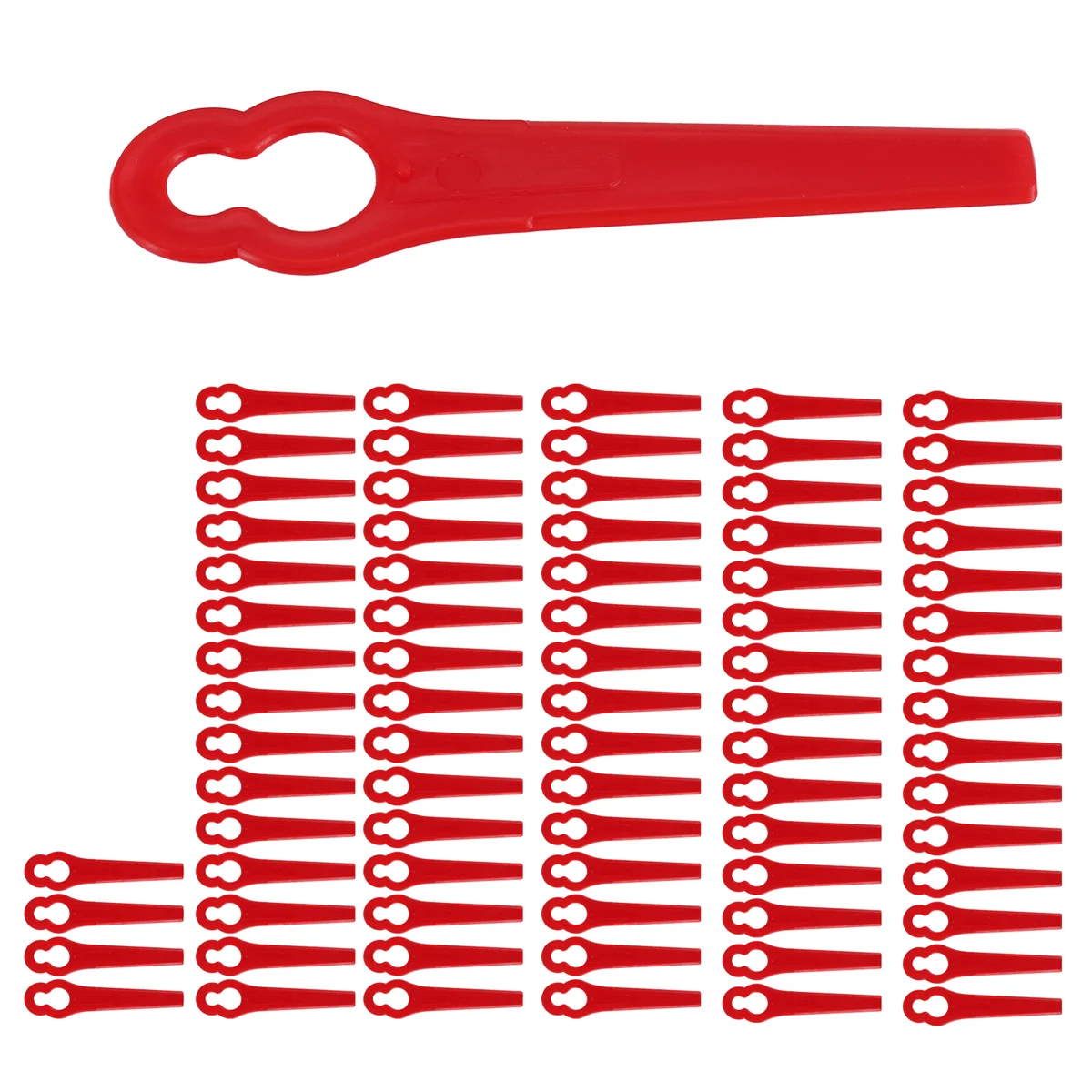 On sale 80 Pcs 8.3CM Plastic Grass Trimmer Blade Replacement Blades Lawn Mower Blades for Bosch Einhell Lawn Mower